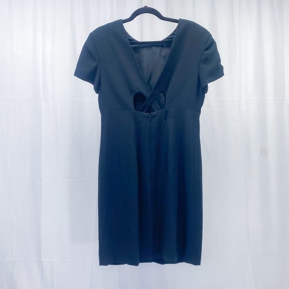 Liz Claiborne Dress Black Criss Cross Cocktail Dress - Picture 5 of 14